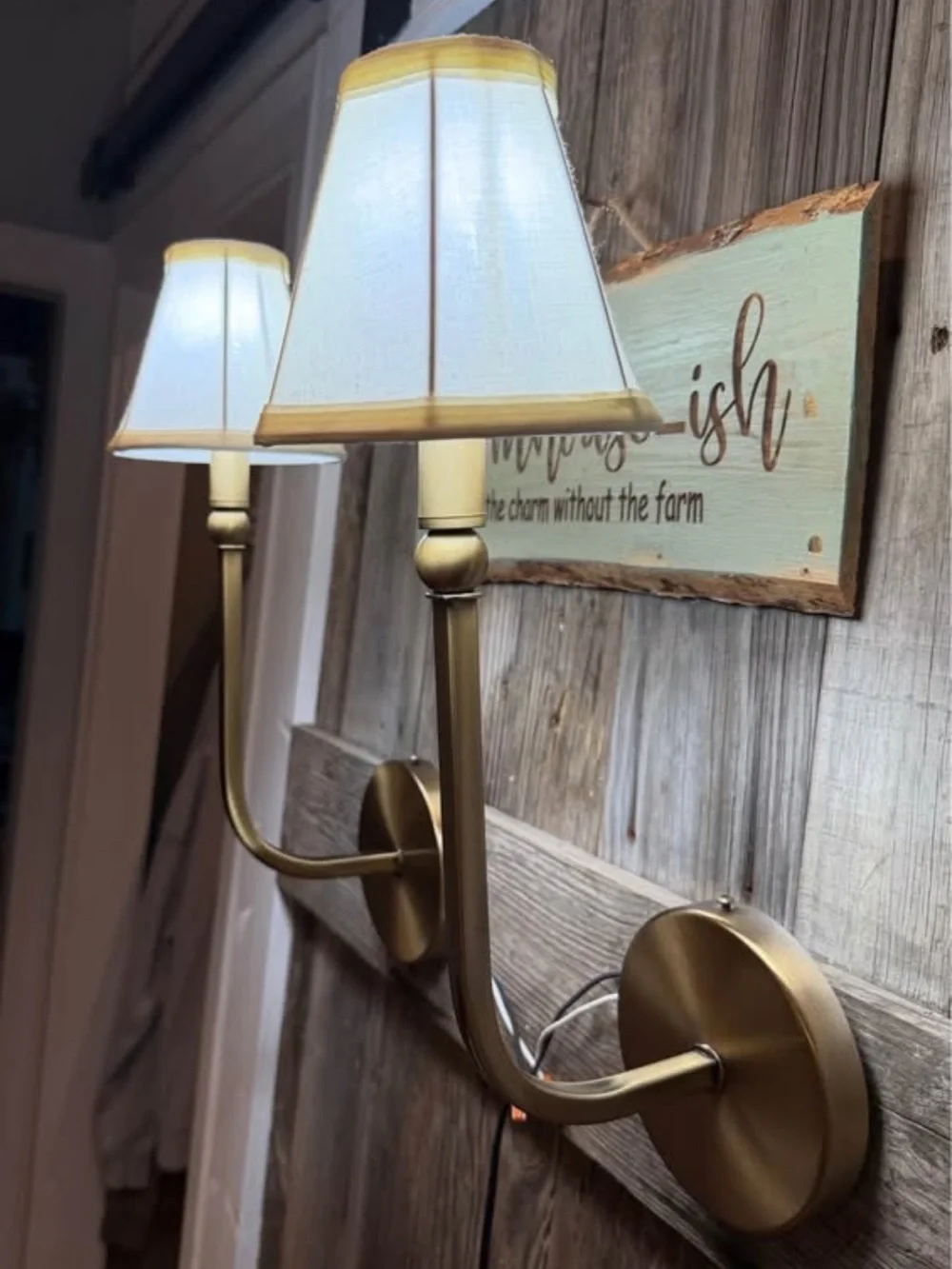 Pair of Capital Lighting Dawson 1-Light Wall Sconces with Fabric Shades